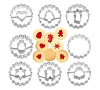 Emporte-pièces - Noël - 8 pièces - Acier inoxydable - Décoration de gâteau