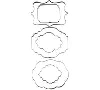 Emporte-Pièces Plaque pour Pâte à Sucre, lot de 6