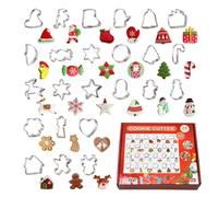 Emporte-pièces pour Noël 24 Pièces Étoile Père Noël Sapin Cuisson Qualité | Mini Découpoirs Moules Festifs Pour Fêtes de Fin d'Année Maison Cuisine Appartement Dessert Fondant