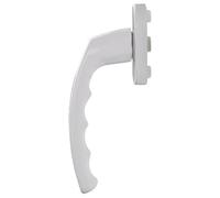 Empyr Poignée de fenêtre pour ouvrant à la française et oscillo-battant Oscillo-Battante -Aluminium blanc - Carré 7 mm - Entraxe 43 mm
