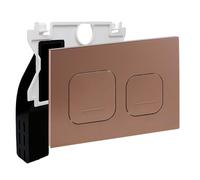 Empyreal Plaque Commande WC Mat Pour Geberit Duofix Sigma/Delta Bronze | Panneau De Commande Pour Réservoir Encastré, Trappe De Visite Ref，115610001, Double Chasse D'Eau, Dimension 246 X 164 Mm