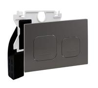 Empyreal Plaque Commande WC Mat Pour Geberit Duofix Sigma/Delta Gris foncé | Panneau De Commande Pour Réservoir Encastré, Trappe De Visite Ref，115610001, Double Chasse D'Eau, Dimension 246 X 164 Mm