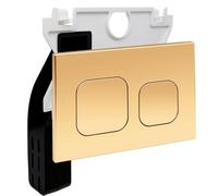 Empyreal Plaque Commande WC Mat Pour Geberit Duofix Sigma/Delta Or | Panneau De Commande Pour Réservoir Encastré, Trappe De Visite Ref，115610001, Double Chasse D'Eau, Dimension 246 X 164 Mm