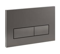 Empyreal Plaque de déclenchement avec jeu de levier de chasse et cadre de montage,pièces de rechange compatible avec Geberit Sigma 01,20,30 & UP320 & 300,115770115 double chasse(Gris foncé)