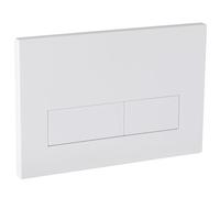 Empyreal Plaque de déclenchement avec jeu de levier de chasse et cadre de montage,pièces de rechange compatible avec Geberit Sigma 01,20,30 & UP320 & 300,115770115 double chasse(Blanc Mat)