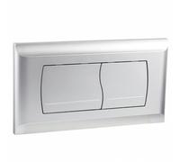 Empyreal Plaque de Déclenchement pour Geberit Twinline 30 &UP130 Mat Argent