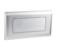 Empyreal Plaque de Déclenchement pour Réservoir de Toilette, avec Kit de Levier de Chasse et Vis de Montage, Compatible avec Geberit 200F Plaque,115222111,340 x 185mm (Mat Argent)
