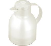 Emsa 504687 SAMBA Pichet isotherme, fermeture Quick Tip, 1 Litre, 100% hermétique, blanc