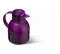 Emsa 505490 SAMBA Pichet isotherme, fermeture Quick Tip, 1 Litre, 100% hermétique, Tanslucide, aubergine
