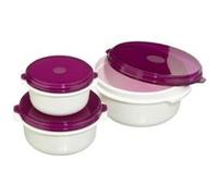 Emsa Ensemble MICRO FAMILY Starter Set – 3 pièces micro-ondes 0,5/1/1,5 L mûres