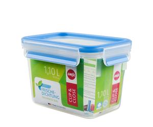EMSA 508541 Ensemble de 8 boîtes hermétiques alimentaires rectangulaires transparentes 115x165x117mm