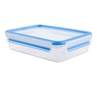 Emsa Boîte hermétique alimentaire 508542, rectangulaire 1,2 L, transparent, 8 pièces