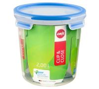 EMSA 508553 boîte hermétique alimentaire Rond 2 L Bleu, Transparent