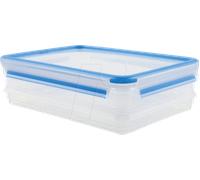 EMSA 508557 - Récipients autocollants EMSA CLIP & CLOSE bleu 1,0/1,65 L.