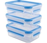 EMSA 508558 - Lot de récipients autocollants EMSA CLIP & CLOSE 3 pièces bleu 1