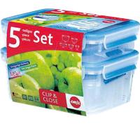 EMSA 508568 - Lot de récipients en plastique EMSA CLIP & CLOSE bleu 0,15/0,2/0