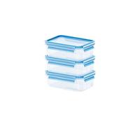 EMSA 508570 CLIP & CLOSE 3D PERFECT CLEAN LOT DE 3 BOÎTES ALIMENTAIRE 0,55 L EMPILE