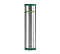 Emsa 512961 MOBILITY- Bouteille isotherme avec gobelet, fermeture Safe Loc, 1L, Acier vert et vert clair