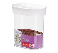 Emsa 513555 Boîte Hermétique Alimentaire Rectangulaire 0,38 L Transparent Et Blanc Transparent