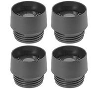 EMSA 513857 Travel Mug Lot de 4 couvercles de rechange pour gobelets isothermes de 0,36 l et 0,5 l Noir
