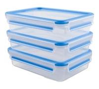 Emsa 515645 boîte hermétique alimentaire Rectangulaire 1,2 L Transparent 3 pièce(s)