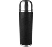 Emsa Bouteille Isotherme, À Emporter, 1 Litre, Fermeture Safe Loc, Revêtement Caoutchouc, Noir, Senator, 515714