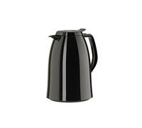 Emsa Pichet Isotherme, 1 Litre, Fermeture Quick Press, 100% Hermétique, Noir Brillant, Mambo, 517005