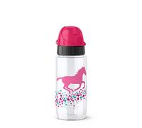 Emsa 518302 Gourde Plastique Transparent/Rose 6,8 x 6,8 x 21,2 cm