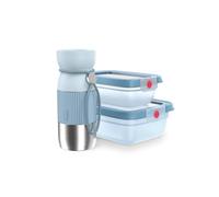 Emsa beYou Office Set Big Mug 0 et boite alimentaire plastique - 36 L | Set complet avec mug isotherme et boîtes de conservation hermétiques - Système oneClick breveté - Compatible lave-vaisselle