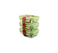 Emsa boîte - 3 pièces-vert-système de fermeture à clip &lanami set-boite fraicheur conservation-produit neuf vendu dans son emba