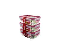 Emsa boîte de 3 pièces (framboise &clip close lanami set-boite fraicheur conservation-produit neuf vendu dans son emballage orig