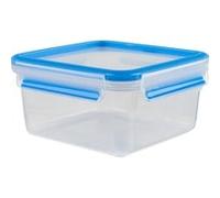 Emsa Boîte alimentaire Clip&Close carrée 1,3 L – 100% étanche, sans BPA, fabriquée en Allemagne