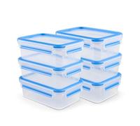 EMSA Boite hermetique alimentaire Clip & Close Lot de 6 boites - 1 L | Boite de conservation sans BPA - Joint breveté 100% hermétique - Compatible lave-vaisselle - Micro-ondes et congélateur