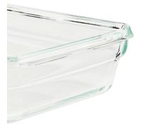 Emsa Boîtes de conservation en verre Clip & Close – lot de 3 (0,45+0,8+2 L) Rouge