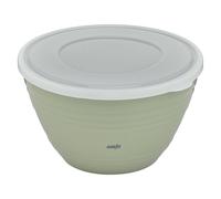 Emsa K32527 Prep&Bake Bol mélangeur en plastique 2,75 l | avec couvercle de conservation pour le stockage au réfrigérateur | fond antidérapant | parfaite stabilité lors du mélange | passe au