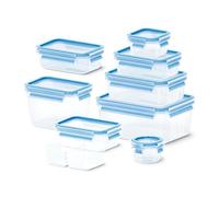 Emsa Clip & Close Conservation Alimentaire, Lot 9 pièces, Boîtes Hermétiques, Hygiénique, 0,15 L - 0,2 L - 2 x 0,55 L - 0,55 L - 1,0 L - 1,1 L - 2,2 L, N1061450