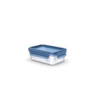 Emsa Clip & Close N1171200 Eco Boîte de conservation alimentaire 0,55 l Design écologique anti-fuite hygiénique Passe au micro-ondes, au congélateur, au lave-vaisselle Sans BPA Bleu