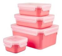 Emsa Clip & Close Rectangulaire Régler Corail 4 pièce(s), Boîte