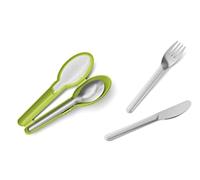 EMSA CLIP GO Set de 3 couverts inox + étui Pique-nique A emporter N1071800
