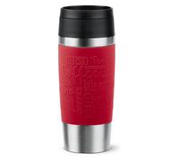 Emsa N20204 Travel Mug Classic Gobelet isotherme 0,36 l | Bouchon à vis confortable | Acier inoxydable | 4 h chaud et froid 8 h | 100% étanche | Passe au lave-vaisselle | Ouverture à 360° | Rouge