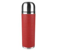 Emsa Bouteille isotherme SENATOR 515715 1 L avec gobelet, fermeture Safe Loc, Soft Touch rouge