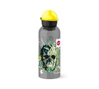 Emsa Gourde, Pour Enfants, 600 ml, Bouchon de Sécurité, Teens Skull, Tritan, 518131