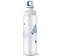 emsa Gourde TRITAN ADULT, 0,7 litre, Geometry bleu Bleu avec triangles G