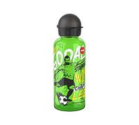 Emsa Gourde Tritan N30605 Teens - Capacité : 0,6 l - 100% sûr/pratique/hygiénique/étanche - Sans danger - Bouchon intelligent - Robuste - Design : Goal Striker