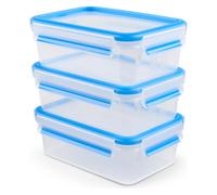 Emsa Kit Clip & Close 3D, Boîte de conservation, Bleu, Transparent