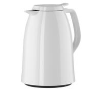 Emsa Pichet isotherme Mambo 517004, 1 Litre, fermeture Quick Press, 100% hermétique, blanc brillant