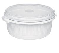 Emsa MICRO FAMILY Plat pour micro-ondes avec couvercle, 1,5l blanc