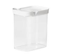 Emsa N11421 Optima Boîte en vrac rectangulaire avec couvercle coulissant Idéal pour portionner 100% sûr/hygiénique/sans danger Joint fraîcheur Sans BPA Design transparent 1,6 l