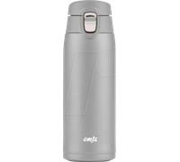 EMSA Light Mug, Mug isotherme 0,4 L gris, Acier inoxydable, Compact et léger, Conserve 8h chaud et 16h froid, 100 % étanche, Sans BPA, Finition mate design N2151000