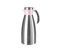 Emsa N41206 Théière isotherme Soft Grip 1,5 l - Fermeture Quick Tip - Maintien antidérapant grâce à la poignée douce - Piston isolant à double paroi en acier inoxydable - Chaud 12 h - Froid 24 h - 100